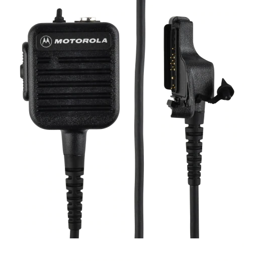 Public Safety Microphone With Straight Cable Assembly - Radio Two Way